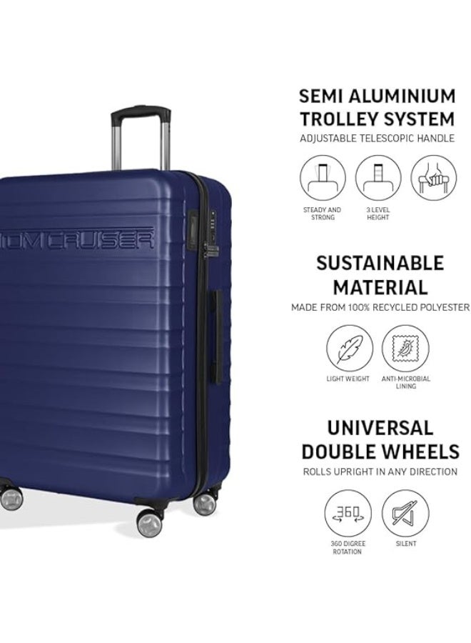 TOM CRUISER Premier Smart Scale 28 Inch Hard Trolley – Blue, TSA Lock, Smart Weight, Double Wheels - Image 4