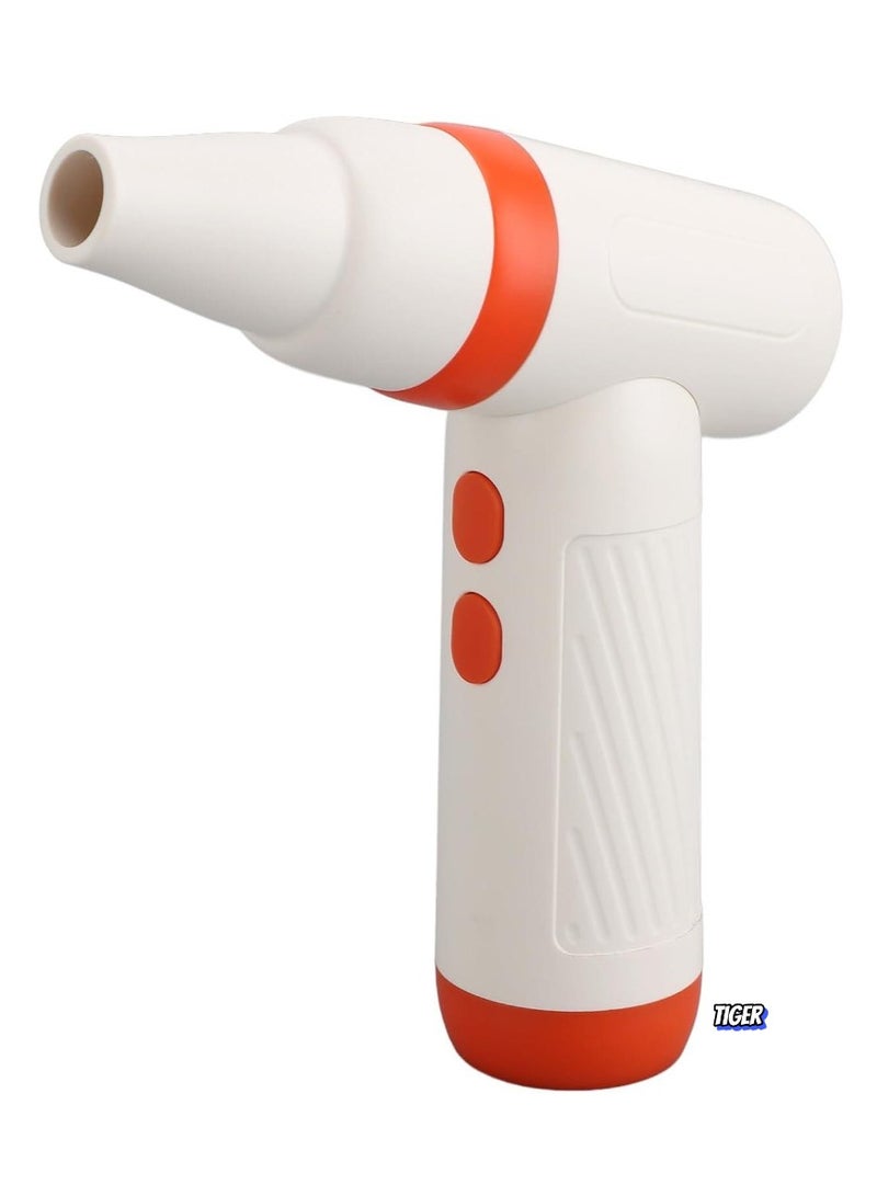 TIGER Mini Hair Dryer & Electric Air Duster – Powerful Cordless Jet Dry Blower with Hurricane-Like Drying Power, Portable, Long-Lasting Battery for Charcoal Fires, Barbecuing, and Car Cleaning - Image 1