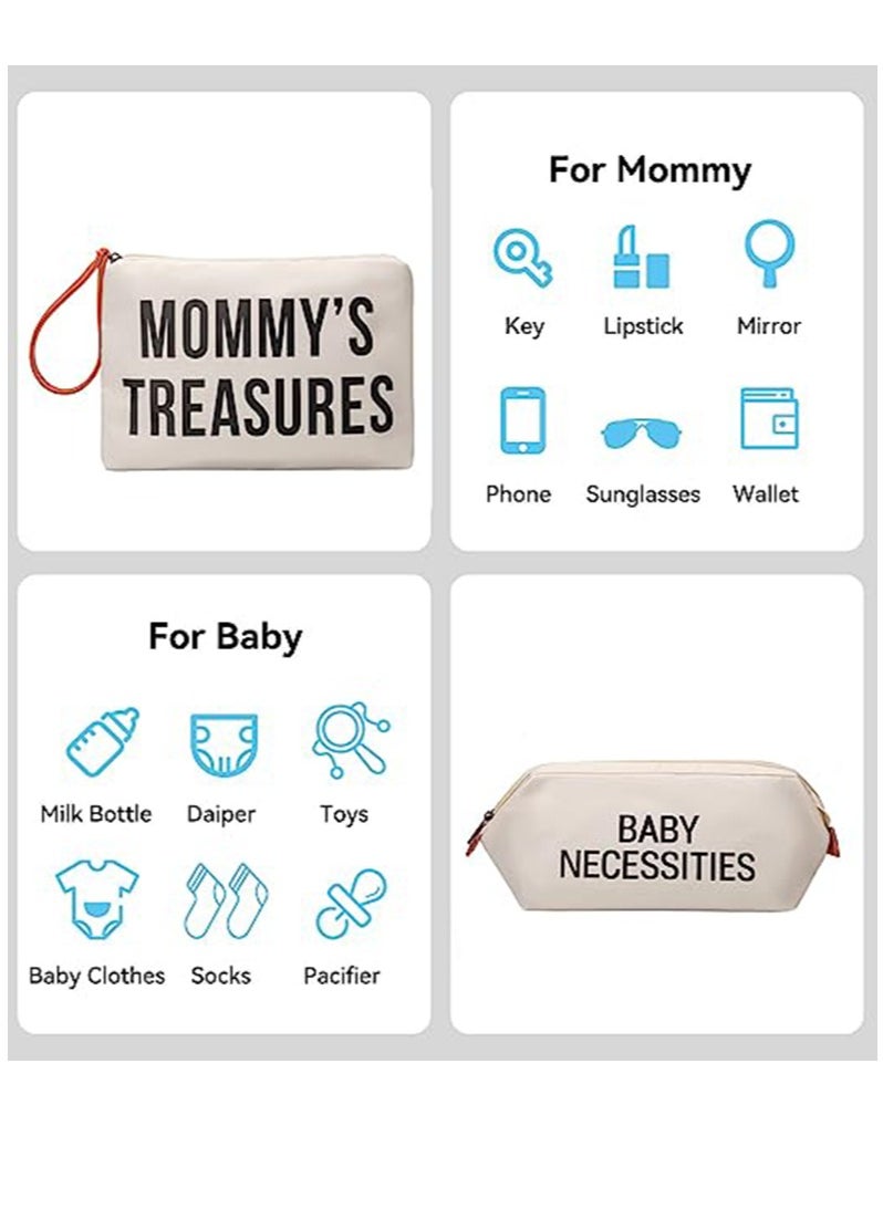Gonice - Diaper Bag Tote with 2 Organizers, Mommy Bag for Hospital, Large Capacity Waterproof Baby Bag for Mom Travel - Image 1