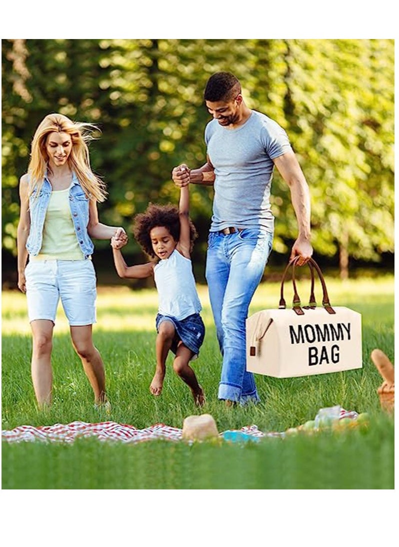 Gonice - Diaper Bag Tote with 2 Organizers, Mommy Bag for Hospital, Large Capacity Waterproof Baby Bag for Mom Travel - Image 1