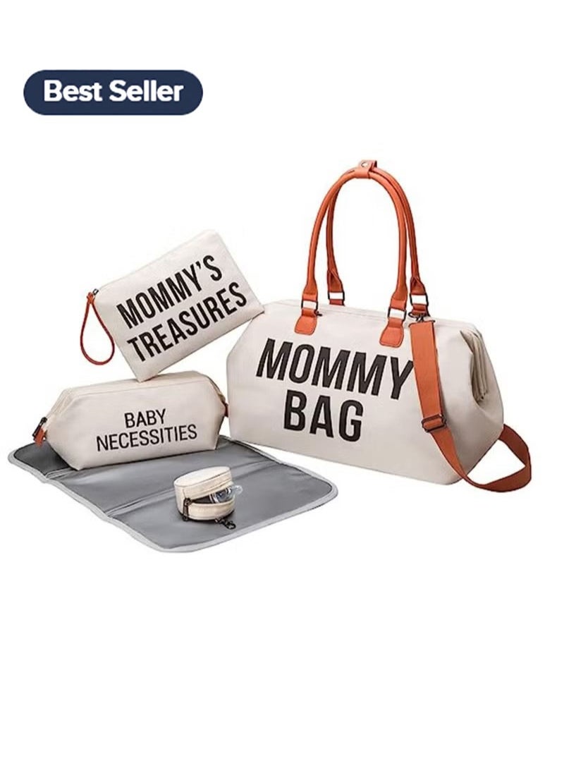 Gonice - Diaper Bag Tote with 2 Organizers, Mommy Bag for Hospital, Large Capacity Waterproof Baby Bag for Mom Travel - Image 1