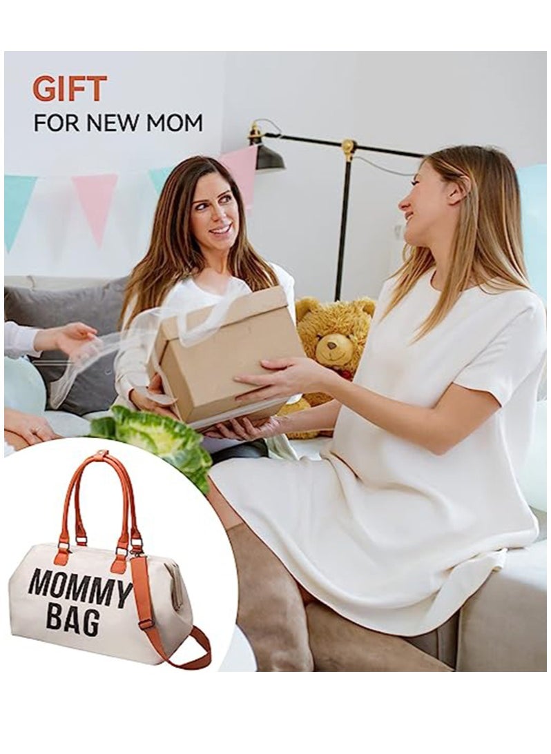 Gonice - Diaper Bag Tote with 2 Organizers, Mommy Bag for Hospital, Large Capacity Waterproof Baby Bag for Mom Travel - Image 1