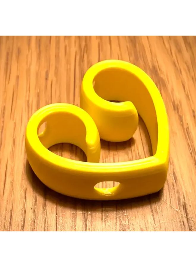 Yellow 1pc Chopstick Helper Training Loop Non Slip Grip for Beginners Portable Kitchen Tool - Image 2