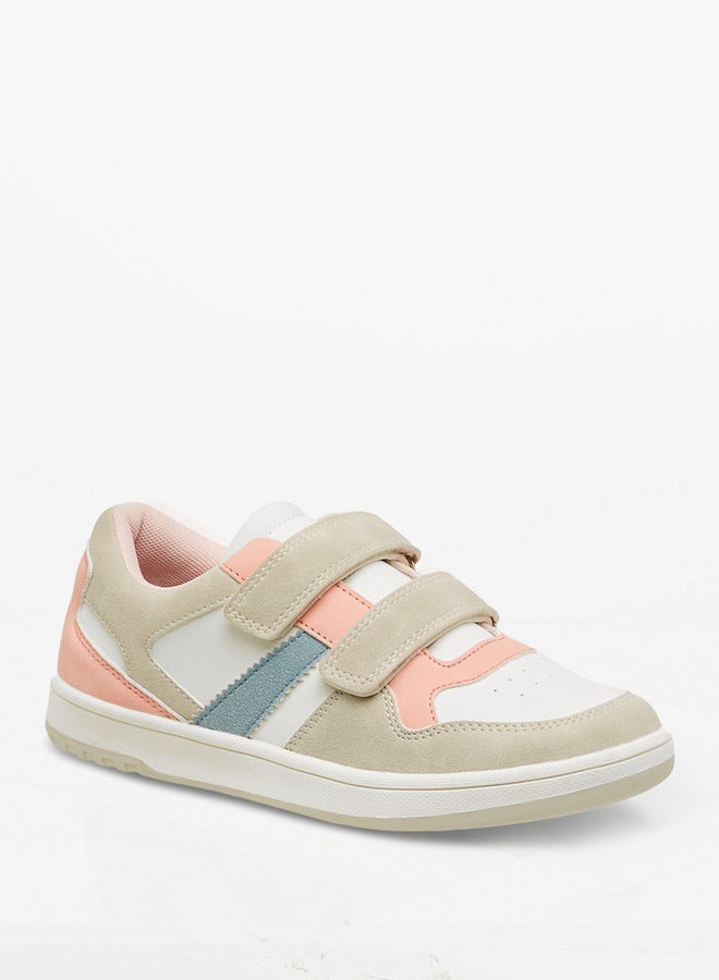 Paprika Colourblock School Sneakers With Hook And Loop Closure - Image 2