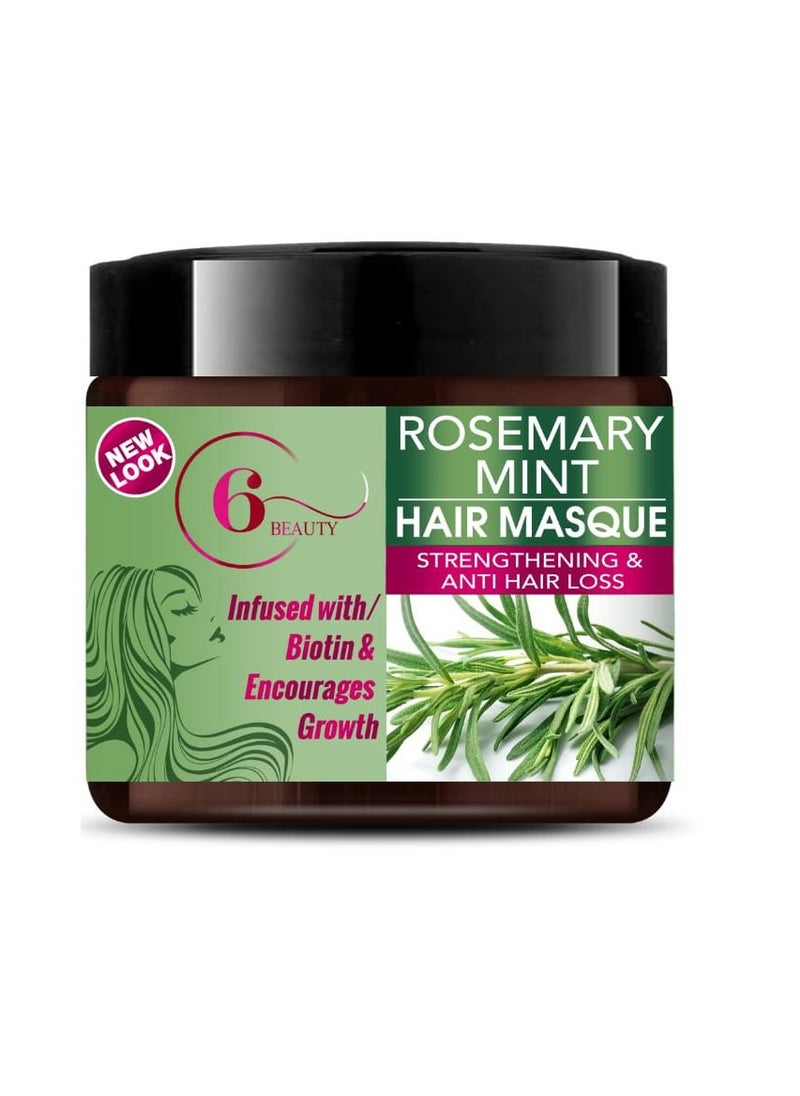 6 BEAUTY Rosemary Mint Hair Mask 500 ml  - Image 1