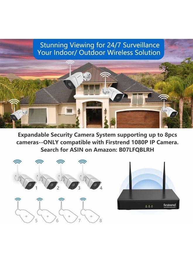 firstrend Wireless Security Camera System, 5MP Security System Wireless with 4 CCTV Cameras Ultra HD Two Way Audio 8CH NVR 2TB Hard Drive Night Vision Motion Alarm APP for Home Indoor Outdoor - Image 4