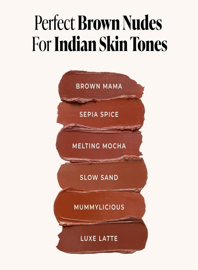 LoveChild Masaba Ultra Matte Pinkish Brown Lipstick, Long Lasting Upto 6Hrs, Transfer-Proof, Hydrating & Nourishing Nude Bullet Lipsticks For Women, Brown Mama, 4.5g - Image 4
