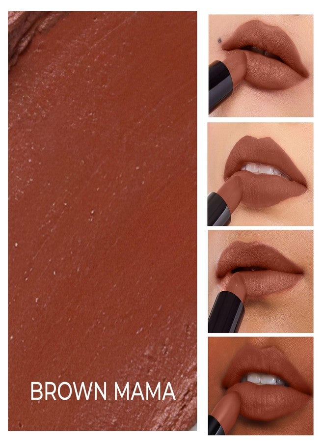 LoveChild Masaba Ultra Matte Pinkish Brown Lipstick, Long Lasting Upto 6Hrs, Transfer-Proof, Hydrating & Nourishing Nude Bullet Lipsticks For Women, Brown Mama, 4.5g - Image 1