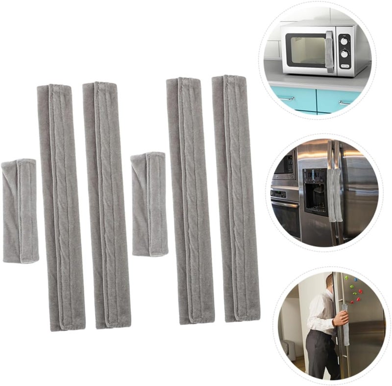 Vosarea 6pcs Refrigerator Handle Covers Washable Non- and Oil-Resistant Kitchen Appliance Handle Protectors for Fridges Ovens and Dishwashers - Image 5