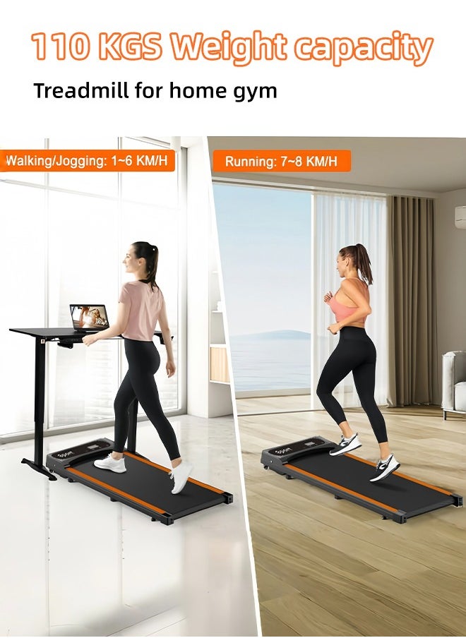 Sandinrayli - Under Desk Treadmill, Walking Pad 3 in 1 Folding Treadmill, Walking Jogging Treadmills for Home Office, 2.5HP Low-Noise Treadmill LED Display, Preset and Adjustable Programs - Image 1