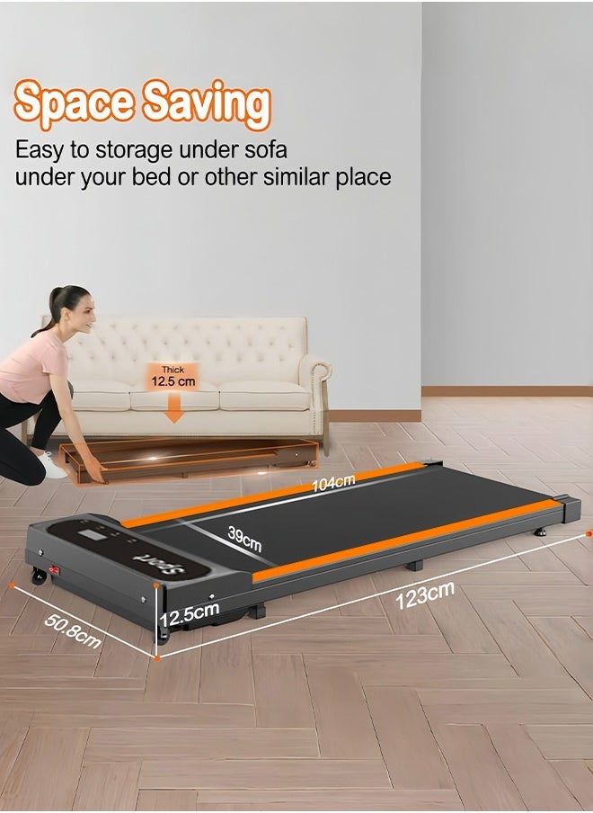 Sandinrayli - Under Desk Treadmill, Walking Pad 3 in 1 Folding Treadmill, Walking Jogging Treadmills for Home Office, 2.5HP Low-Noise Treadmill LED Display, Preset and Adjustable Programs - Image 1