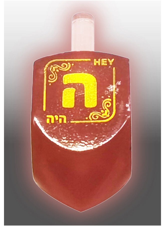 Izzy 'n' Dizzy Hanukkah Dreidels - Glow In The Dark Dreidel - 4 Pack Medium  - Image 2
