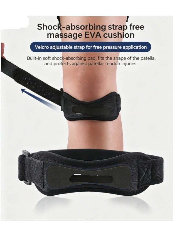 Knee Strap 2 Pack Knee Pain Relief & Patella Stabilizer Knee Strap, Patellar Tendon Support Strap, Knee Brace for Running, Hiking, Soccer, Basketball, Jumpers Knee, Tennis, Volleyball & Squats - Image 3