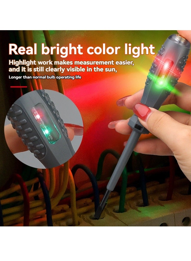 Multifunctional test pen high torque LED bright color photoelectric pen cross screwdriver test pen electrician special  - Image 3