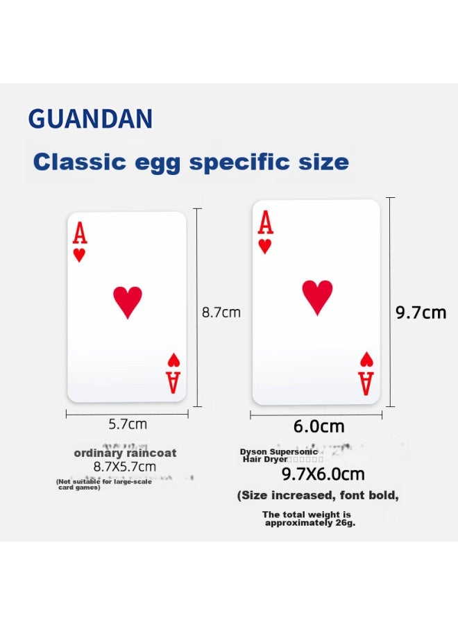 Dechen Guandan Special Playing Cards, Guandan Compeion Dedicated Guandan Playing Cards, Blue Core Durable Double Decks Large Print Playing Cards, Long - Image 3