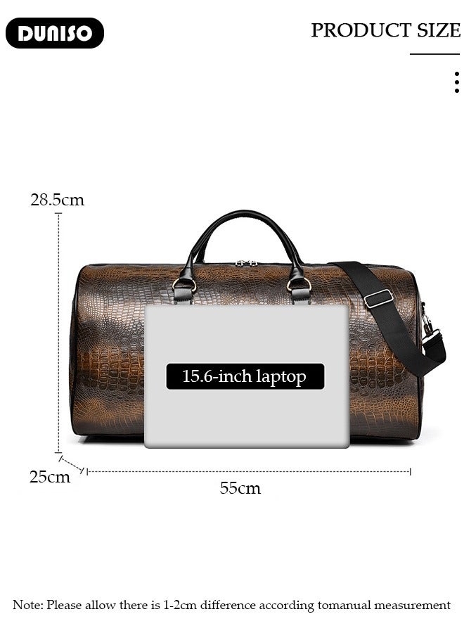 DUNISO Travel Duffel Bag Luggage Collection Business Travel Suitcase Weekender Overnight Bag Large Carry On Airport Bag for Travel Business Trips Sports Duffel Bag Gym Sports Luggage Bags  - Image 4