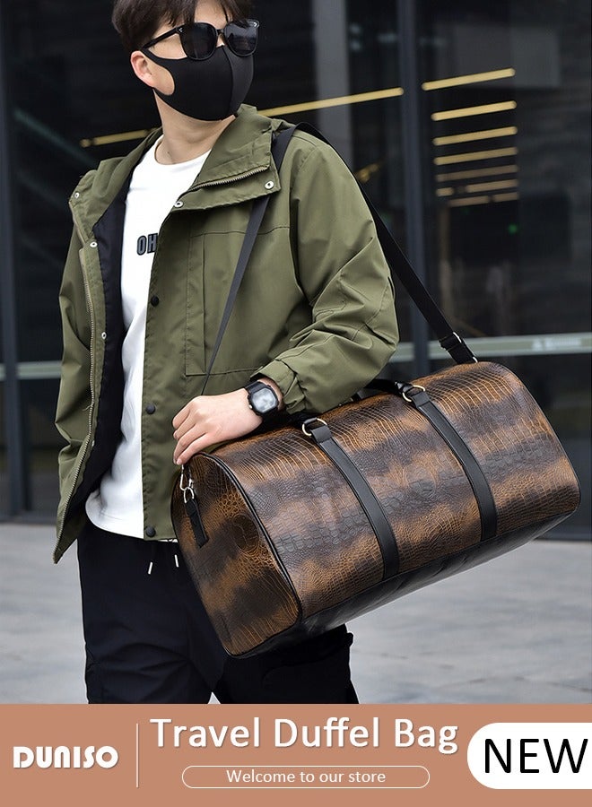 DUNISO Travel Duffel Bag Luggage Collection Business Travel Suitcase Weekender Overnight Bag Large Carry On Airport Bag for Travel Business Trips Sports Duffel Bag Gym Sports Luggage Bags  - Image 1