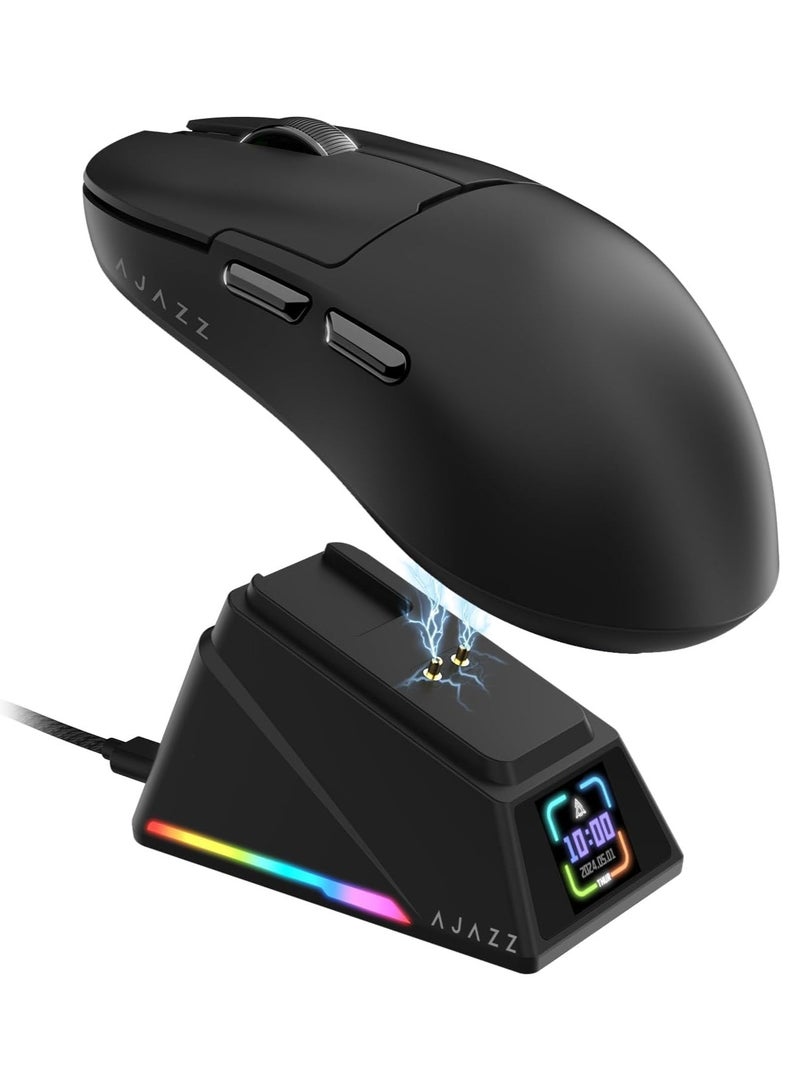 A-jazz AJAZZ AJ159apex Gaming Mouse Wireless Bluetooth Wired Tri-Mode Lightweight Office Mouse With Charging Base - Image 1
