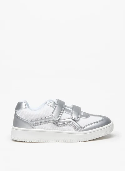 فلورا بيلا من شو إكسبرس Girls Textured Sneakers with Hook and Loop Closure