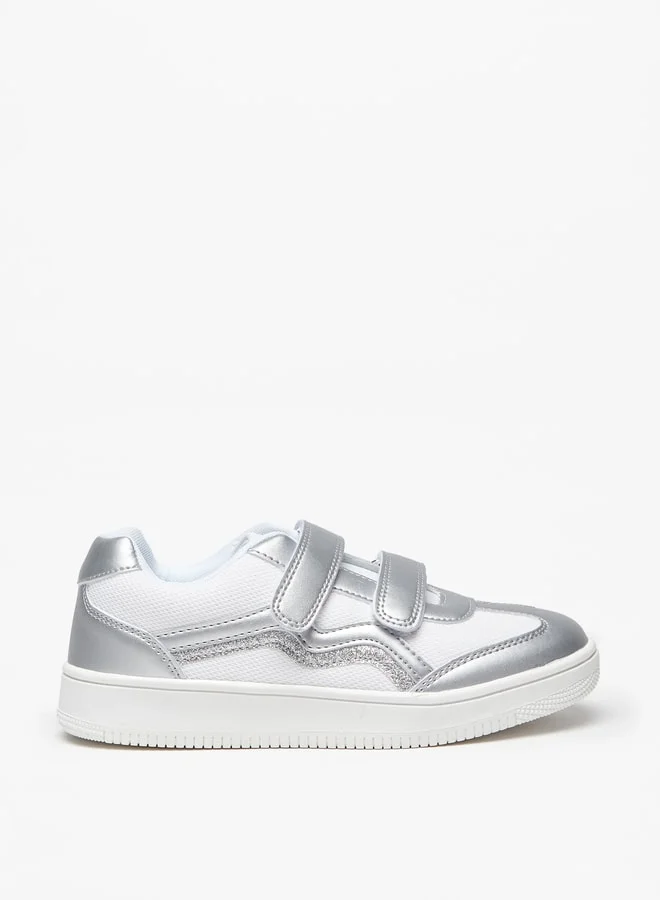 فلورا بيلا من شو إكسبرس Girls Textured Sneakers with Hook and Loop Closure