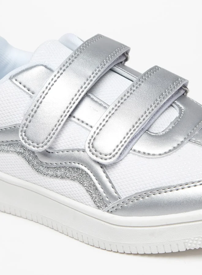 فلورا بيلا من شو إكسبرس Girls Textured Sneakers with Hook and Loop Closure