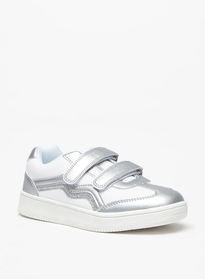 فلورا بيلا من شو إكسبرس Girls Textured Sneakers with Hook and Loop Closure