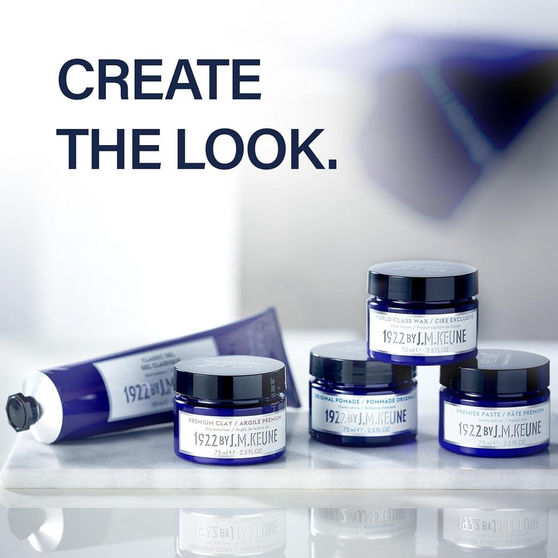 Keune 1922 by J.M. Premier Paste, Extra Strong Hold & Matte Finish Styling Paste for Men, 2.5 Fl Oz - Image 5