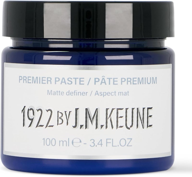 Keune 1922 by J.M. Premier Paste, Extra Strong Hold & Matte Finish Styling Paste for Men, 2.5 Fl Oz - Image 1