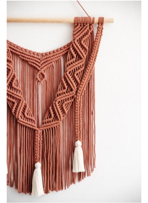 Macrame Pattern Wall Hanging Handmade
