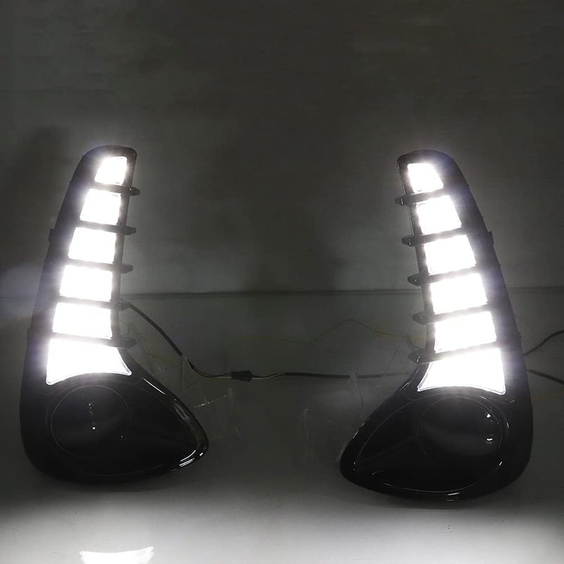 قطعتان من أغطية مصابيح الضباب البديلة LED DRL إشارة الانعطاف لتويوتا فيوس 2020-2021 - Image 5