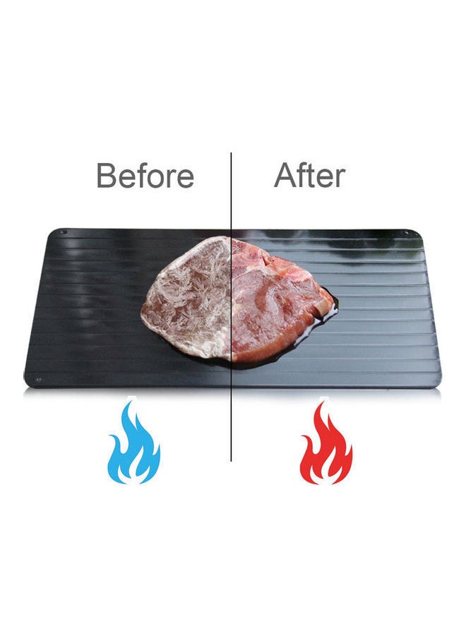 NIBEMINENT - Fast Defrosting Tray Black 23x16.5x0.2cm - Image 1