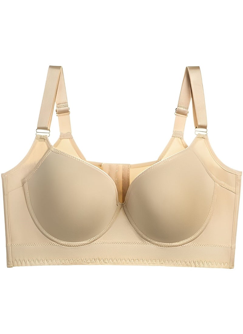 REOCLE - Women's Deep Cup Bra Hide Back Fat Full Back Coverage Fashion Bra with Shapewear Push Up Bra Sculpting Uplift Bra Sport Bra - Image 1