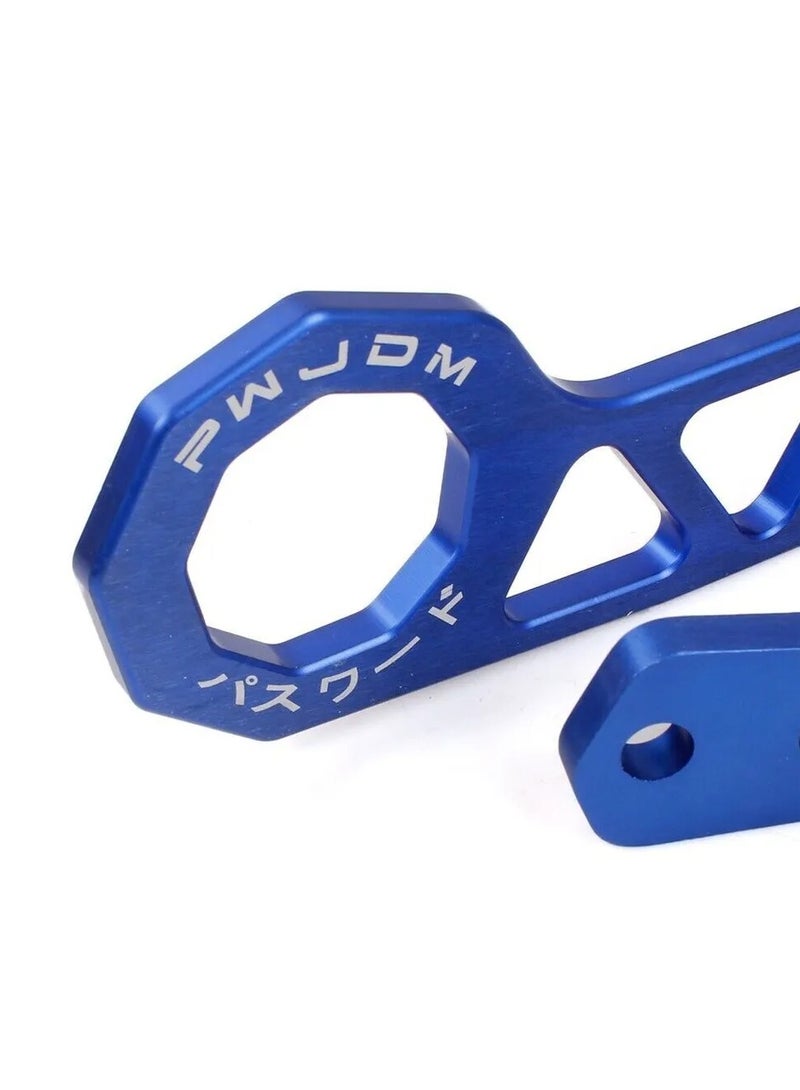 رويال ROYAL - أدوات حلقة مقطورة سحب خلفي للسيارة من الألومنيوم JDM عالمية (1655) (أزرق) - Image 2