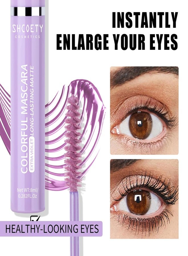 RoseFlower Colored Mascara Set, 6 Waterproof Colors Gift Set - Red, Pink, Purple, Blue, White, Black - Long Lasting Voluminous Mascara for Eyelash Eye Makeup - Image 3