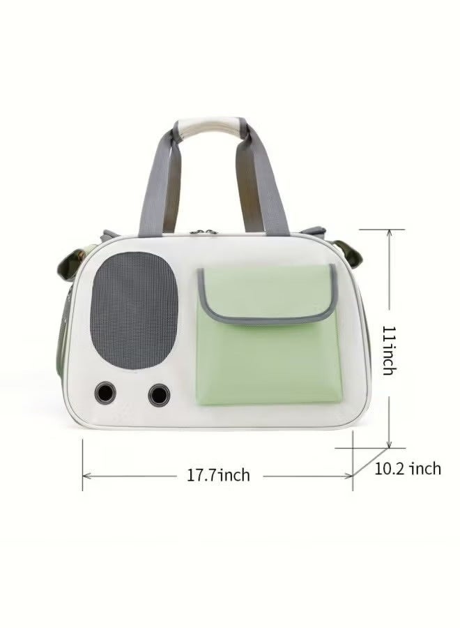 Arabest Cat Airline Crate Dog Carrier 16.5 lb Pet Foldable Travel Carry Soft Side Cat Carrier Roll Up Cover for Nervous Cats - Image 2