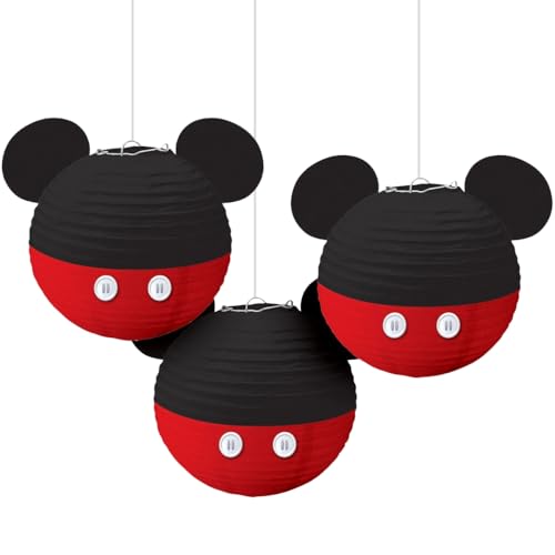 amscan Mickey Mouse Forever Paper Lanterns  11 34 3 Pcs