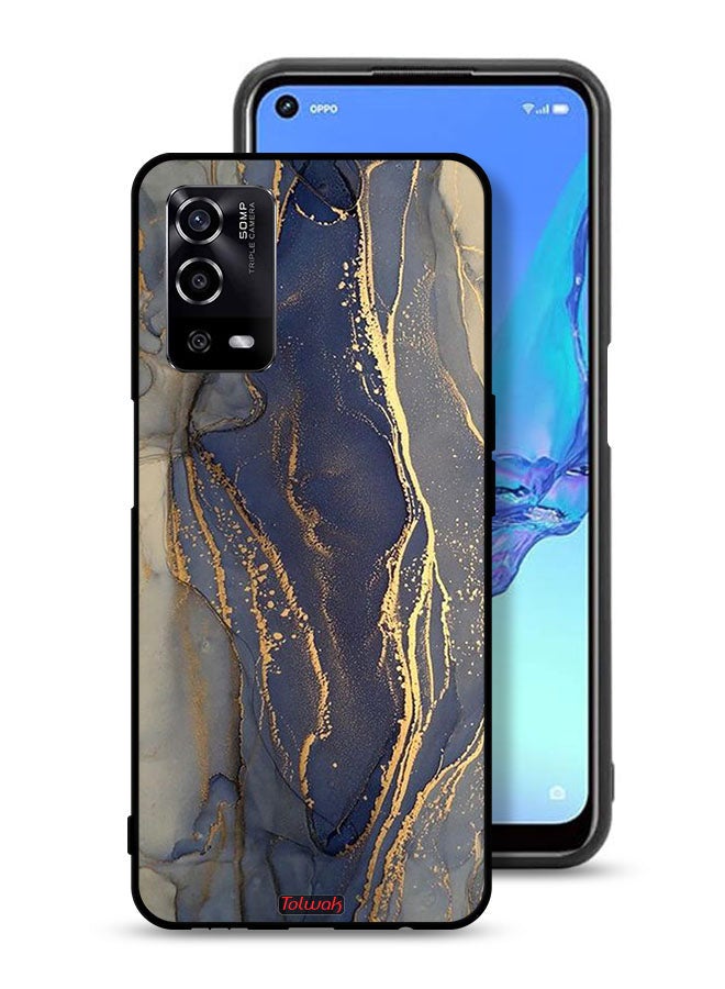 Tolwak Oppo A55 4G Protective Case Cover Gliter Marble Pattern - Image 1
