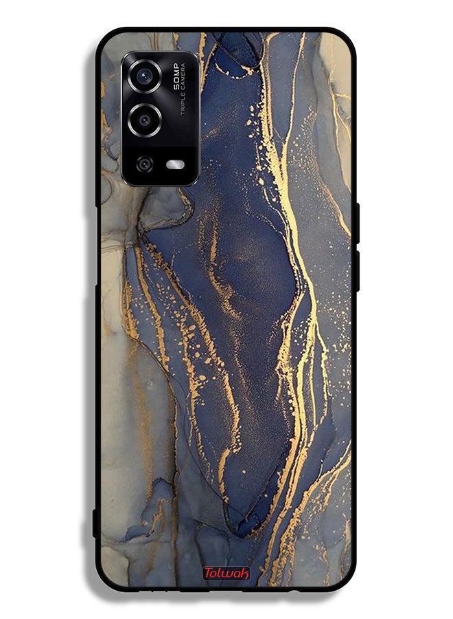 Tolwak Oppo A55 4G Protective Case Cover Gliter Marble Pattern - Image 2