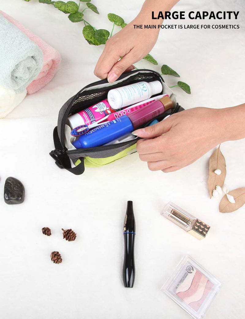 GOX Travel Toiletry Bag,Dopp Kit Case,Ultra-Light Cosmetics Bag Makeup Organizer(Green) - Image 3