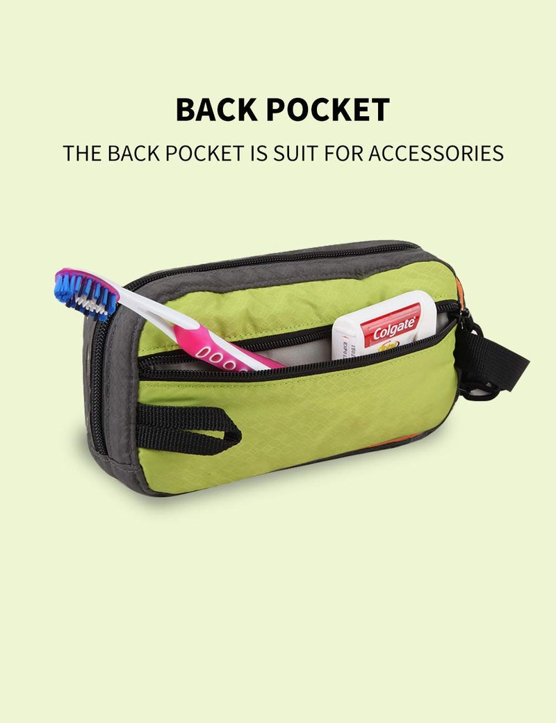 GOX Travel Toiletry Bag,Dopp Kit Case,Ultra-Light Cosmetics Bag Makeup Organizer(Green) - Image 4