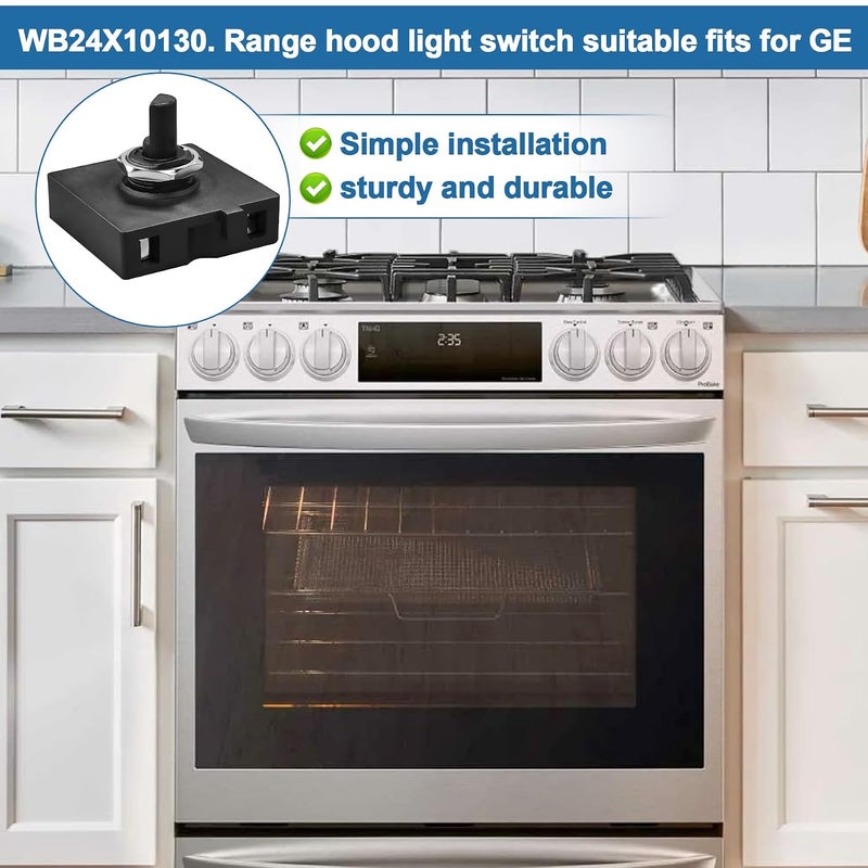 superbobi Range Hood Light Lamp Switch for GE WB24X10130 AP3754330 PS953546 - Image 5