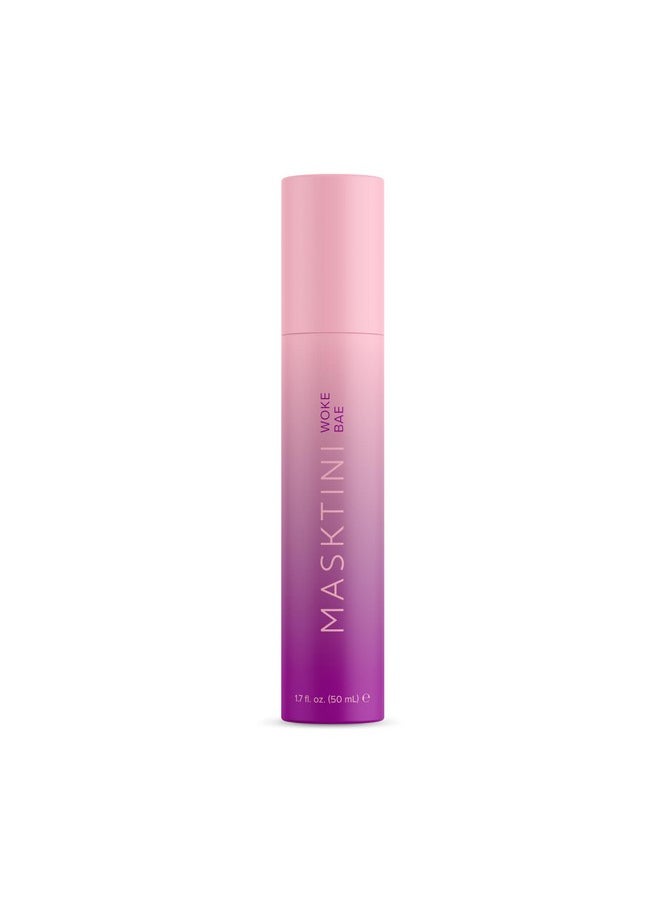 Masktini Woke Bae Whenever Moisture Spritz 1.7 Oz Anti Aging Hydrating Face Mist Watermelon And Algae Extracts Face Moisturizer For Dry Skin  - Image 1