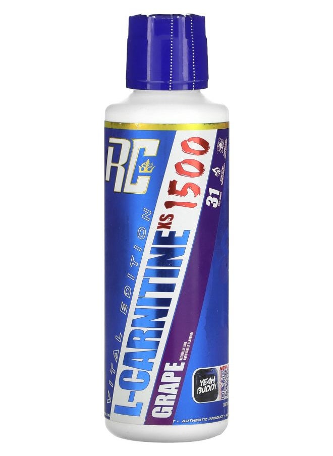 RONNIE COLEMAN Vital Edition LCarnitine XS 1500 Grape 16 fl oz (473.28 ml) 