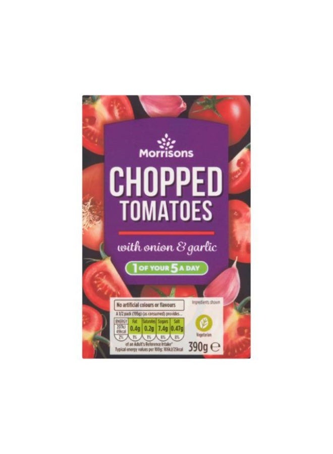 Chopped Tomatoes, Garlic & Onion - 390g, Italy