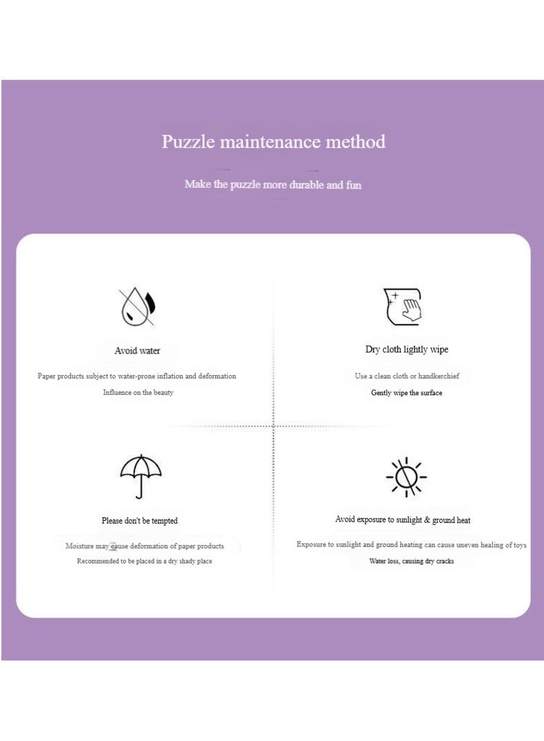 1000 Thick Paper Puzzle Pieces For Puzzle Solving And Decompression - Image 3