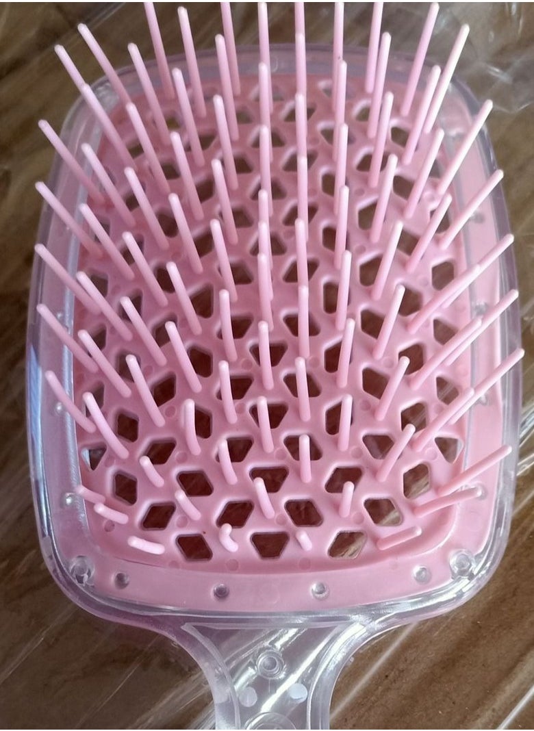Goolsky 1pc Colorful Hollow Scalp Massage Comb Anti Knot Tangling Comb Styling Hairdressing Accessories For All Type Of Hair  - Image 4