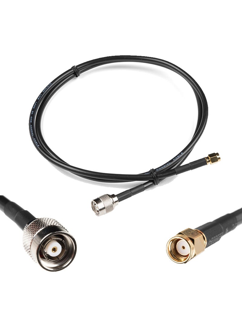 Ohm OHM RP-TNC Male to RP-SMA Male Antenna Cable RG58  - Image 2