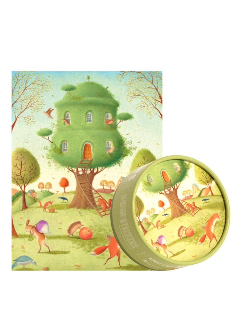 KASTWAVE Animals Gift Box Jigsaws, Floor Puzzle for Kids Age 5-8 Year Olds,  Round Jigsaw Puzzles DIY Gifts Games Birthday Gift Idea for Toddler Children Ages 3 Years Plus, 216 Piece - Image 1