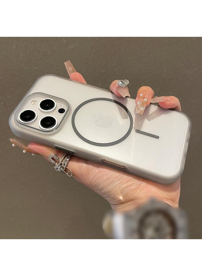 زبون جراب لهاتف iPhone 12 Pro، جراب هاتف دائري رفيع شفاف من MagSafe N52 - Image 3