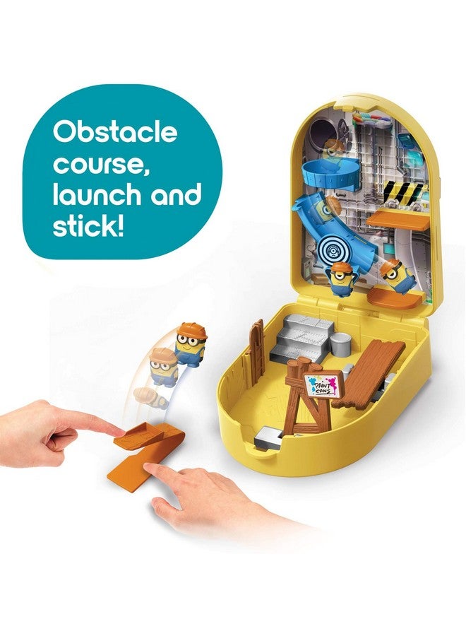 Minions Splat ‘Ems Construction Playset Toy, 2 Mini Minion Figures with Deluxe Launcher & Sticky Targets, Gift for Kids Ages 4 Years & Older - Image 2